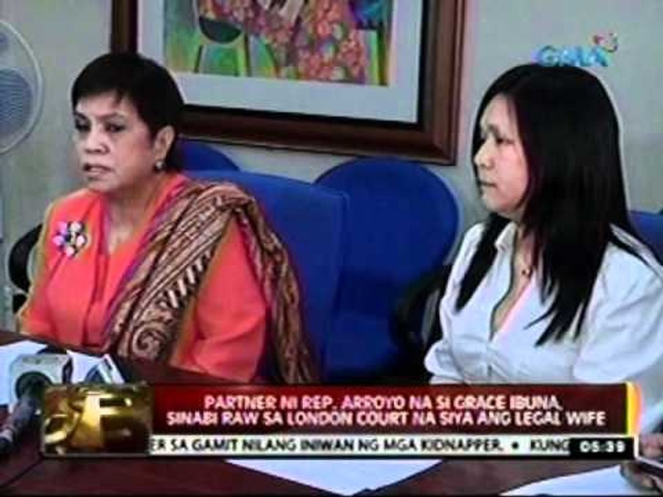 24oras: Aleli Arroyo, hindi naiuwi   ang labi ng asawang si Rep. Iggy   Arroyo