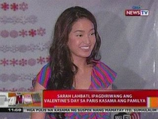 BT:  Sarah Lahbati, ipagdiriwang ang   Valentine's day sa Paris kasama   ang pamilya