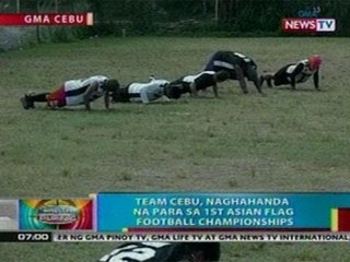 BP: Team Cebu, naghahanda na para sa 1st Asian Flag Football Championships