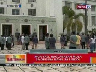 BT: Mga tao sa Cebu, naglabasan mula   sa opisina dahil sa lindol