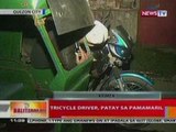 BT: Tricycle driver sa QC, patay sa   pamamaril