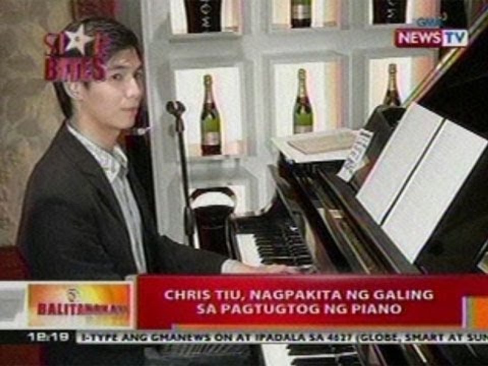 BT: Chris Tiu, nagpakita ng galing sa pagtugtog ng Piano