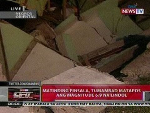 QRT: Matinding pinsala, tumambad matapos ang magnitude 6.9 na lindol sa Visayas