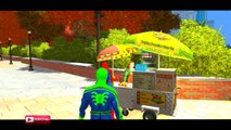 COLORS GARBAGE TRUCK EPIC PARTY & SPIDERMAN COLORS NURSERY RHYMES SONGS FOR CHILDREN
