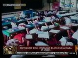 24 Oras: Earthquake drill,   isinagawa sa Davao bilang   paghahanda sa lindol