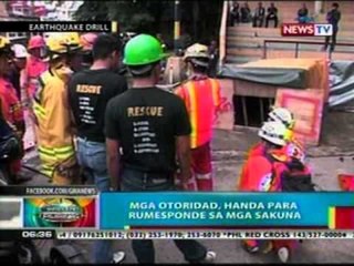 BP: Mga otoridad, handa para   rumesponde sa mga sakuna