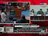 OC:  Naihain na ng Depensa ang petisyon na ipatigil ang impeachment trial sa SC