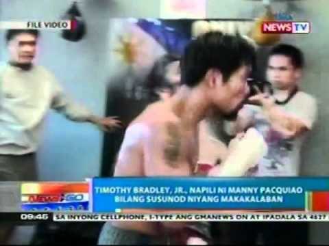 NTG: Timothy Bradley, Jr. napili ni Manny Pacquiao, bilang susunod niyang makakalaban