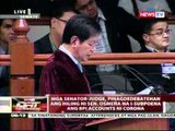 Senator-Judge, pinagdedebatehan ang hilig ni Sen. Osmeña na i-subpoena ang BPI accounts ni Corona