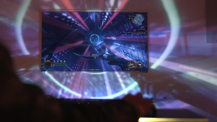 This gaming display is literally lit