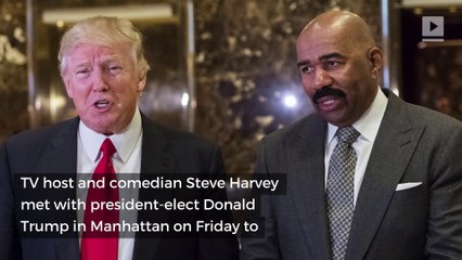 Steve Harvey met with Donald Trump today to discuss inner cities