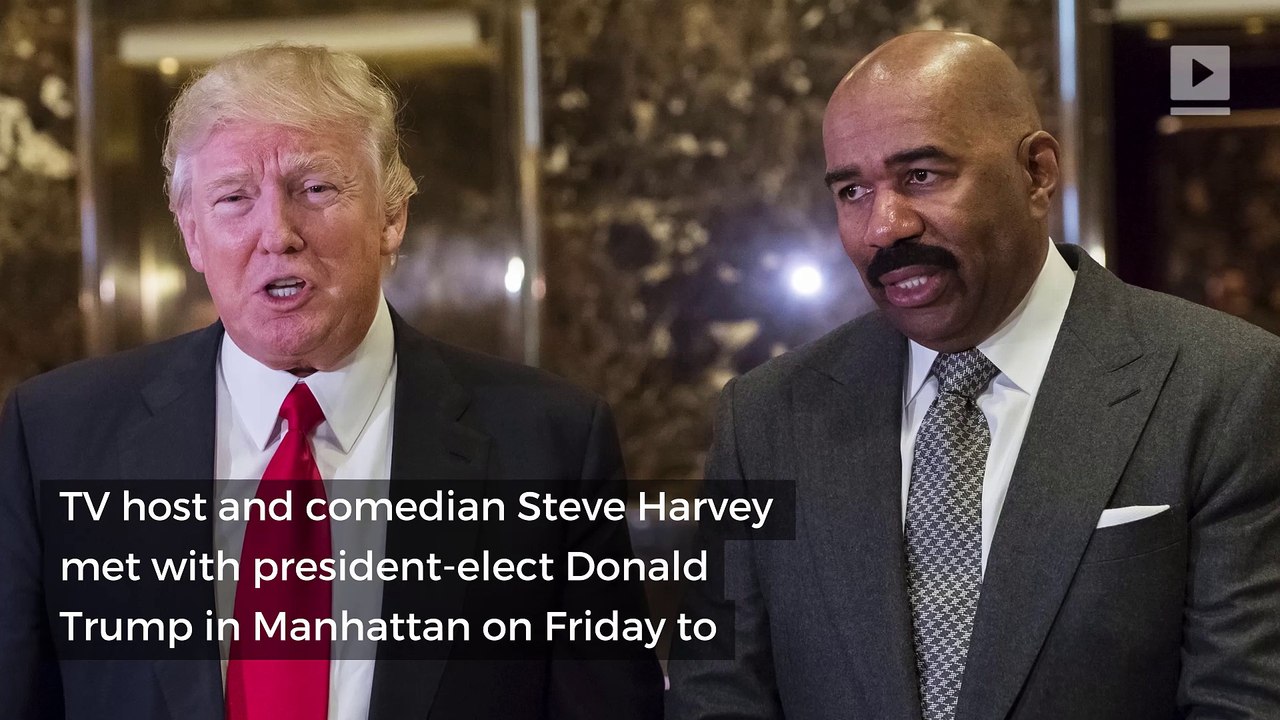 Steve Harvey met with Donald Trump today to discuss inner cities