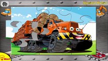 Kids Puzzles Cars and Trucks - Transporter Trucks and Сars for Сhildren Excavators, Cranes