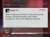 24oras: Vicky Belo, nag-tweet   na pwede na mag-date si Nancy   at Hayden