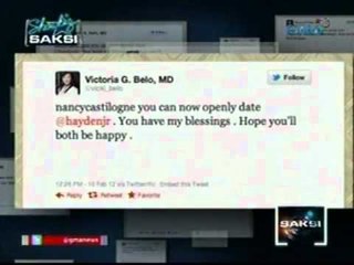 Saksi: Hayden Kho Jr. at Dra. Vicki Belo, may   lover's quarrel dahil kay Nancy Castiglione?