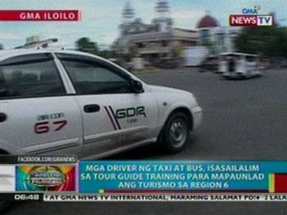 BP: Mga driver ng taxi at bus sa Region 6, isasailalim sa tour guide training