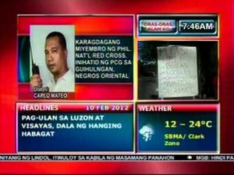 DB: Karagdagang miyembro ng PHL Nat'l Red Cross, inihatid ng PCG sa Guihulngan (021012)