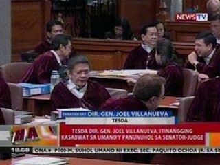 BT: Tesda Dir. Gen. Joel Villanueva,   itinangging kasabwat sa umano'y   panunuhol sa senator-judge