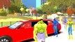 Hulk and Spiderman Colors plus AUDI A8 Limousine Cars Colors Nursery Rhymes Children Songs Action