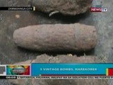 BP: 5 vintage bombs sa Zamboanga,   narekober