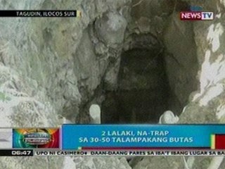 BP:  2 lalaki sa Ilocos Sur, na-trap   sa 30-50 talampakang butas