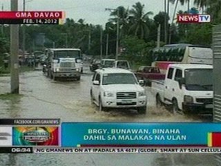 BP: Brgy. Bunawan sa Davao, binaha dahil sa malakas na ulan