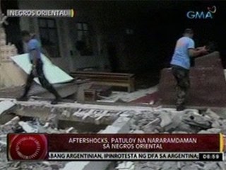 24 Oras: Aftershocks, patuloy na nararamdaman sa Negros Oriental