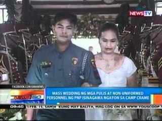 NTG: Mass wedding ng mga Pulis at personnels ng PNP, isinagawa ngayon sa Camp Crame (021412)
