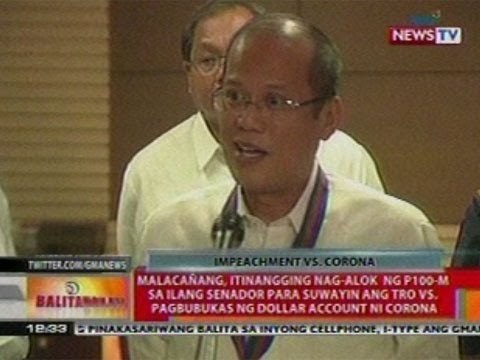 BT: Malacanang, itinangging nag-alok ng P100-M sa ilang senador