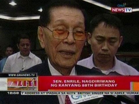 BT: Sen. Enrile, nagdiriwang ng kanyang 88th birthday