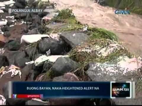 Saksi: Posibleng pag-apaw ng ilog, mahigpit na binabantayan ng mga residente ng Polangul, Albay