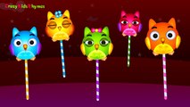 The Finger Family Owl Lollipop Family Nursery Rhymes | Lollipop Finger Family Song | Kids Songs