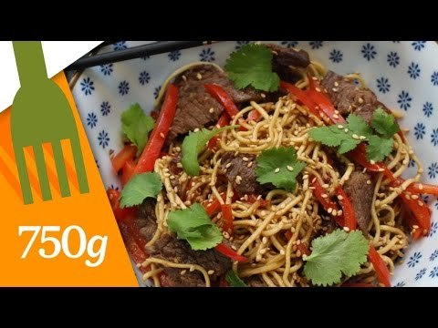 Nouilles sautées au boeuf - 750 Grammes [Recette sponsorisée]