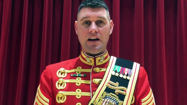 Leading the Marine Band in the inaugural parade