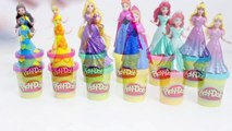Disney Princess MagiClip Collection Play Doh Magic Clip Dolls 플레이도우 겨울왕국 엘사 안나 공주 인형 장난감