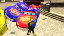Disney Cars Pixar Yellow Spiderman Nursery Rhymes with Lightning McQueen