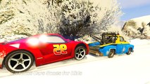 Lightning McQueen stuck in snow! Spiderman saves McQUEEN! Cars Cartoon for Kids and Children