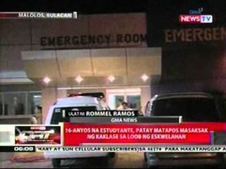 QRT: 16-anyos na estudyante, patay   matapos masaksak ng kaklase sa   loob ng eskwelahan