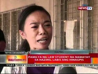 Download Video: BT: Pamilya ng law student na namatay sa hazing, labis ang hinagpis