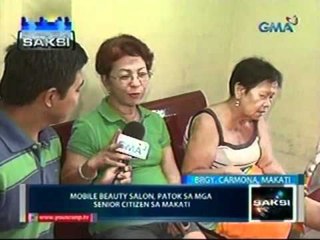 Saksi: Mobile Beauty Salon, patok sa mga Senior Citizen sa Makati