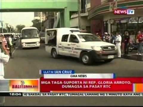 BT: Mga taga-suporta ni Rep. Gloria Arroyo, dumagsa sa Pasay RTC