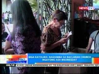 NTG: Mga katoliko, nagsimba sa   Baclaran church ngayong Ash   Wednesday