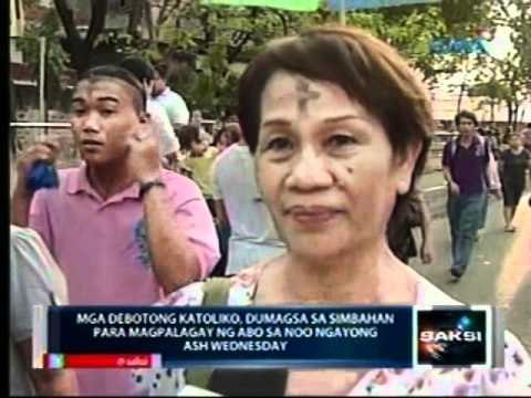 Mga debotong katoliko, dumagsa sa simbahan para magpalagay ng abo sa noo ngayong Ash Wednesday