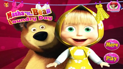 Masha Laundry Day - Masha and the Bear Video Games