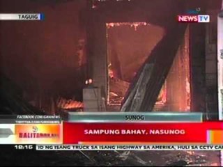BT: Sampung bahay, nasunog (Taguig)