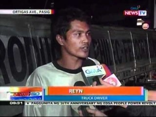 NTG: 3 sasakyan, nagkarambola sa Ortigas Ave., Pasig; 1, sugatan (022412)