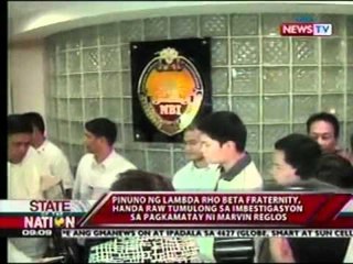 Pinuno ng Lambdha Rho Beta Fraternity, handa raw tumulong sa imbestigasyon