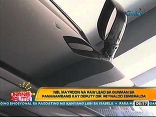 UB: NBI, mayroon na raw lead sa gunman sa pananambang kay Deputy Dir. Reynaldo Esmeralda (022412)