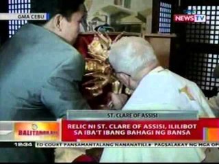 BT: Relic ni St. Claire of Asisi,   ililibot sa iba't ibang bahagi ng   bansa