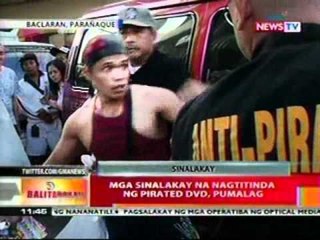 BT: Mga sinalakay na nagtitinda ng   pirated DVD sa Paranaque, pumalag